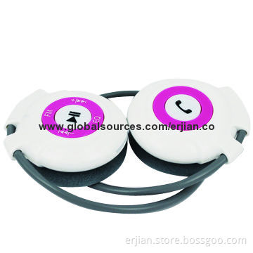 Sports Flash MP3 Player Stereo Bluetooth Earphones with Memory Card Reader and FM Radio Functions